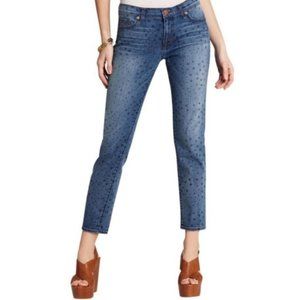 J BRAND Star Print Crop Skinny Jeans Size 25